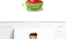 吃瓜图片模板大全可爱,吃瓜图片模板大全，可爱到爆表！